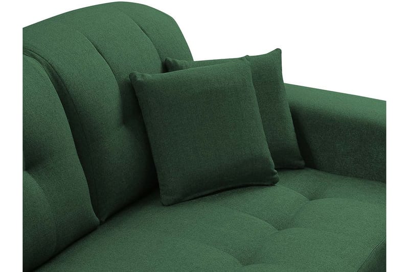 Rapale 3-seters Sofa med Divan Høyre med Puter - Blå - Sofa med sjeselong - 3 seters sofa med divan