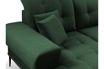 Rapale 3-seters Sofa med Divan Høyre med Puter - Fløyel/Grønn - Møbler - Sofaer - Sofa med sjeselong