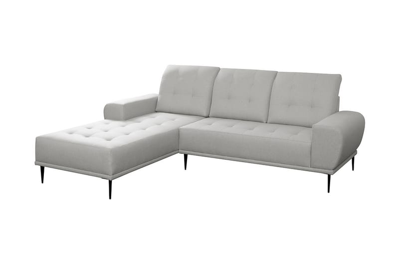 Rapale 3-seters Sofa med Divan Venstre med Puter - Beige - Sofa med sjeselong - 3 seters sofa med divan