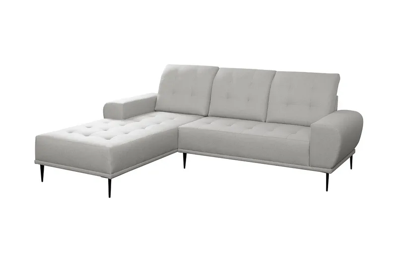 Rapale Sofagruppe Venstre med Fotskammel - Blå - Møbler - Sofaer - Sofa med sjeselong