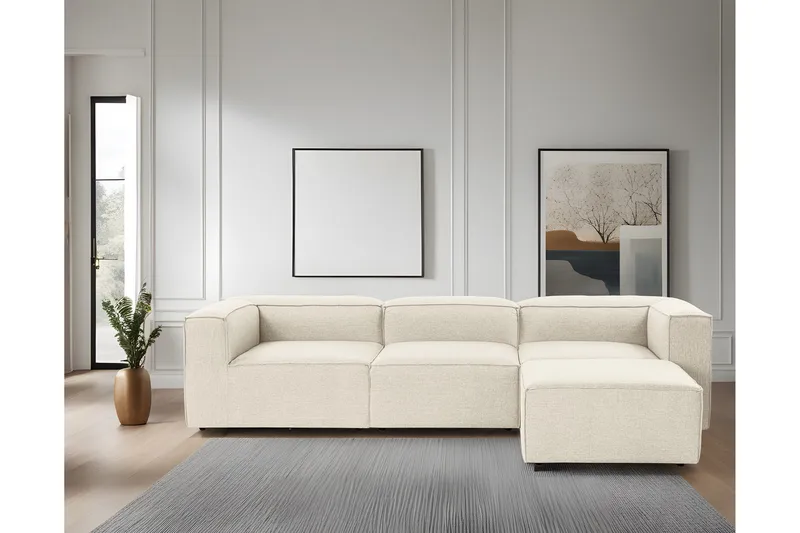 Redlands Sofa med Sjeselong 3-seter - Ecru - Møbler - Sofaer - Sofa med sjeselong
