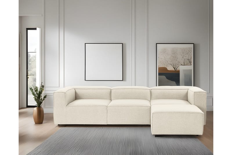 Redlands Sofa med Sjeselong 3-seter - Ecru - Møbler - Sofaer - Sofa med sjeselong