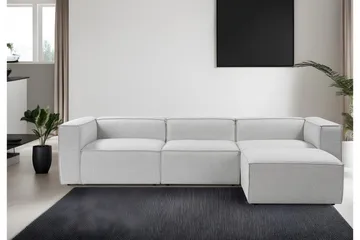 Redlands Sofa med Sjeselong 3-seter - Grå - Møbler - Sofaer - Sofa med sjeselong