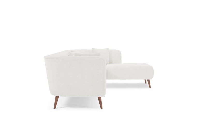 Richie Sofa m. Divan 4-seters - Hvit - Møbler - Sofaer - Sofa med sjeselong