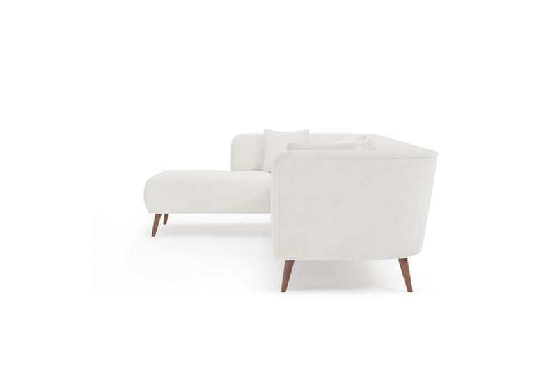 Richie Sofa m. Divan 4-seters - Hvit - Møbler - Sofaer - Sofa med sjeselong