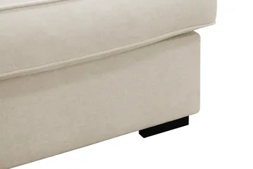 Rossita Luksus 4-seters venstrevendt L-formet ekstra dyp sjeselongsofa i stoff - Beige stoff - Møbler - Sofaer - Sofa med sjeselong