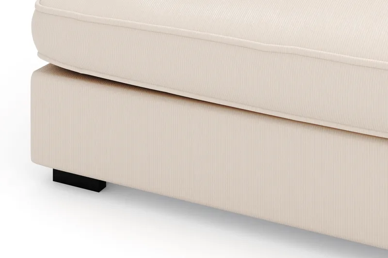 Rossita Lyx 4-seter Ekstra dyp Sofa med Sjeselong Høyre - Beige Kordfløyel - Møbler - Sofaer - Sofa med sjeselong