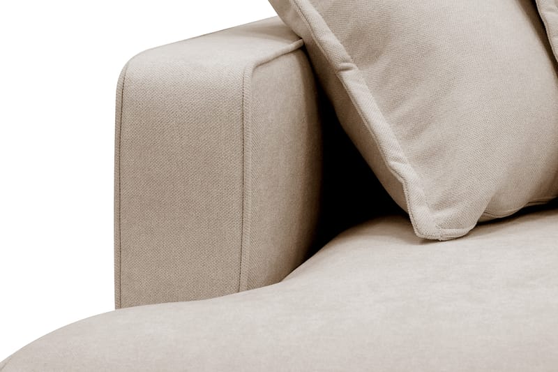 Rossita Lyx 4-seter Ekstra dyp Sofa med Sjeselong Høyre - Beige Stoff - Møbler - Sofaer - Sofa med sjeselong