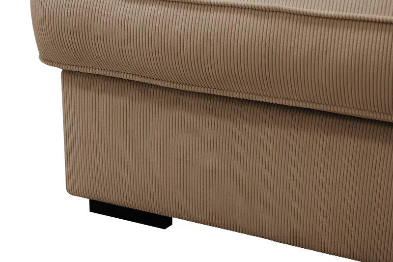 Rossita Lyx 4-seter Ekstra dyp Sofa med Sjeselong Høyre - Brun Kordfløyel - Møbler - Sofaer - Sofa med sjeselong