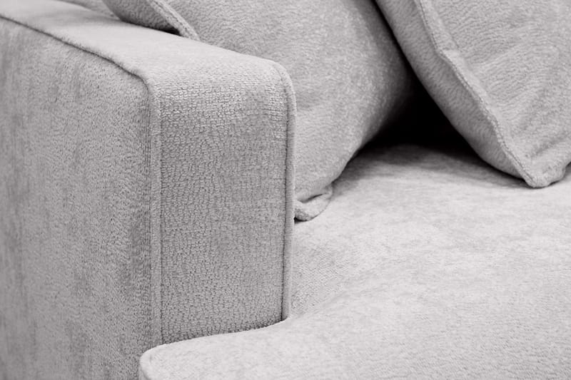 Rossita Lyx 4-seter Ekstra dyp Sofa med Sjeselong Høyre - Grå Chenille - Møbler - Sofaer - Sofa med sjeselong