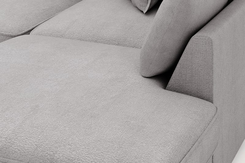 Rossita Lyx 4-seter Ekstra dyp Sofa med Sjeselong Høyre - Grå Chenille - Møbler - Sofaer - Sofa med sjeselong