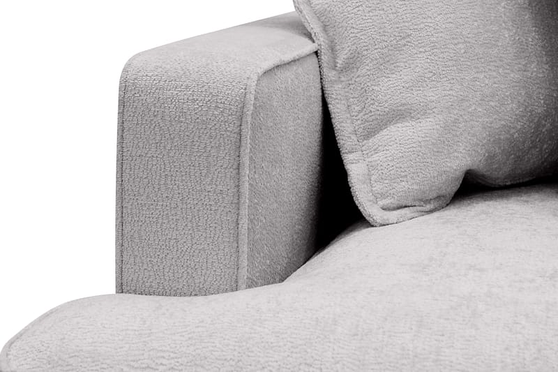 Rossita Lyx 4-seter Ekstra dyp Sofa med Sjeselong Høyre - Grå Chenille - Møbler - Sofaer - Sofa med sjeselong