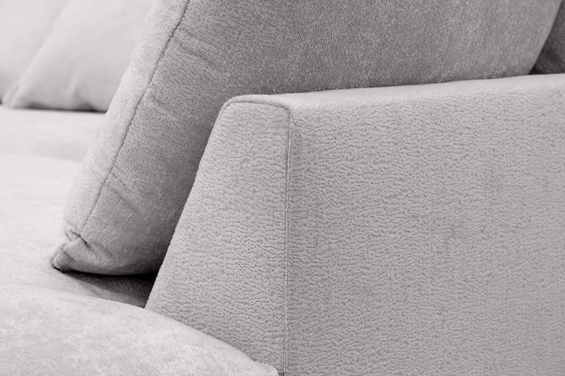 Rossita Lyx 4-seter Ekstra dyp Sofa med Sjeselong Høyre - Grå Chenille - Møbler - Sofaer - Sofa med sjeselong