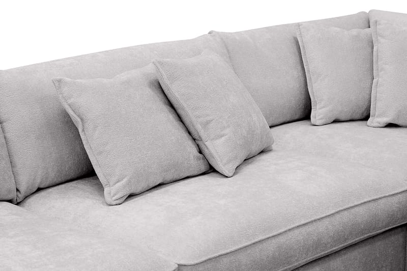 Rossita Lyx 4-seter Ekstra dyp Sofa med Sjeselong Høyre - Gr å Chenille - Møbler - Sofaer - Sofa med sjeselong