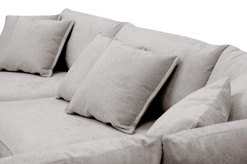 Rossita Lyx 4-seter Ekstra dyp Sofa med Sjeselong Høyre - Grå/Brun Chenille - Møbler - Sofaer - Sofa med sjeselong