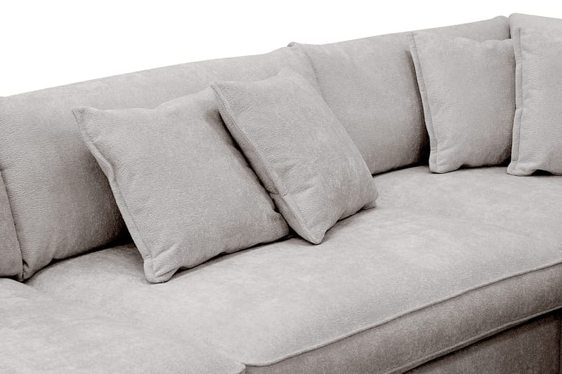 Rossita Lyx 4-seter Ekstra dyp Sofa med Sjeselong Høyre - Grå/Brun Chenille - Møbler - Sofaer - Sofa med sjeselong