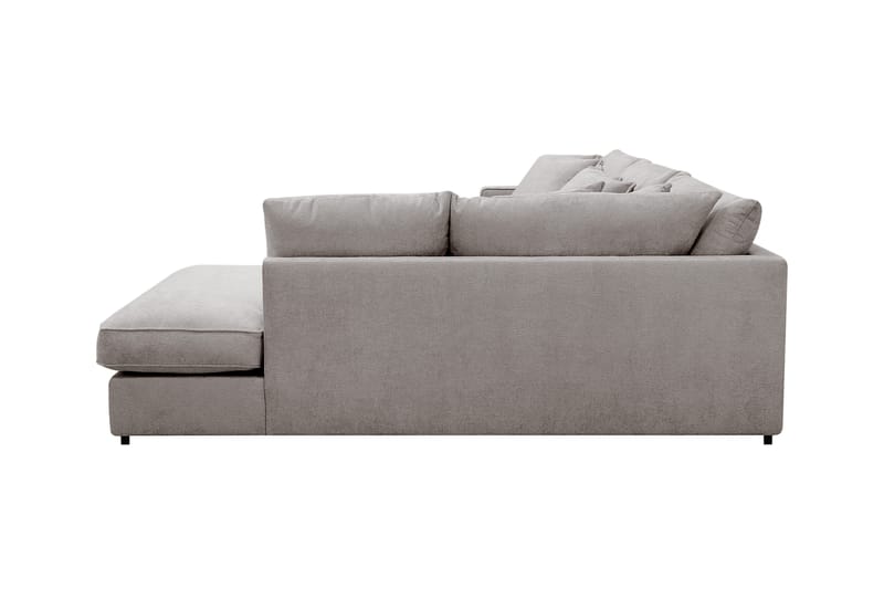 Rossita Lyx 4-seter Ekstra dyp Sofa med Sjeselong Høyre - Grå/Brun Chenille - Møbler - Sofaer - Sofa med sjeselong