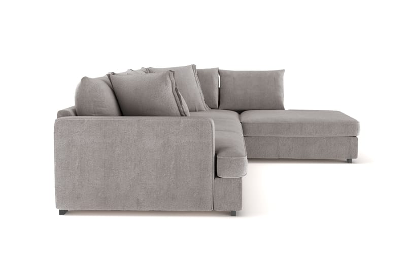Rossita Lyx 4-seter Ekstra dyp Sofa med Sjeselong Høyre - Grå/Brun Chenille - Møbler - Sofaer - Sofa med sjeselong