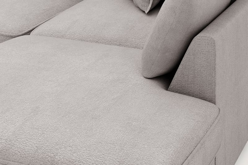 Rossita Lyx 4-seter Ekstra dyp Sofa med Sjeselong Høyre - Grå/Brun Chenille - Møbler - Sofaer - Sofa med sjeselong