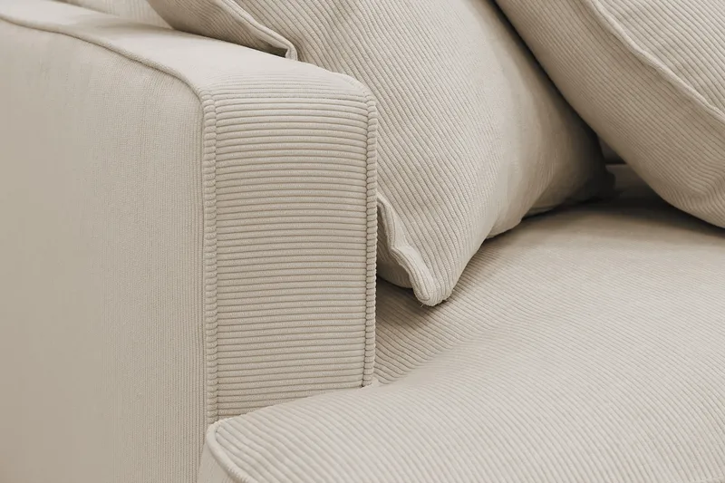 Rossita Lyx 4-seter Ekstra dyp Sofa med Sjeselong Høyre - Greige Manchester - Møbler - Sofaer - Sofa med sjeselong