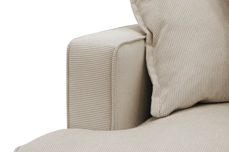 Rossita Lyx 4-seter Ekstra dyp Sofa med Sjeselong Høyre - Greige Manchester - Møbler - Sofaer - Sofa med sjeselong