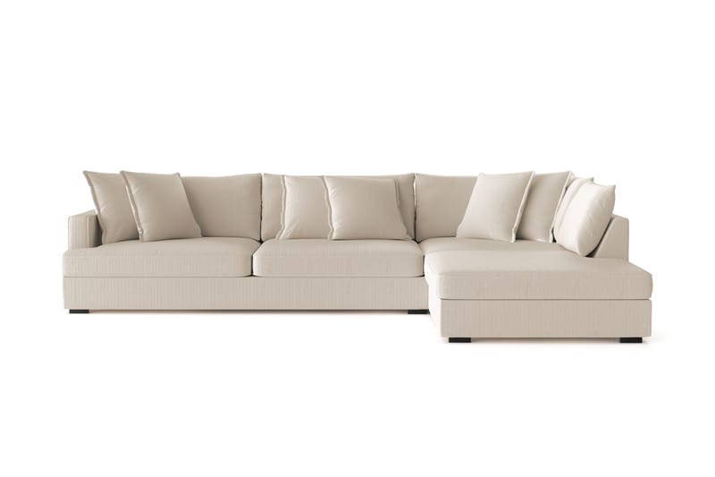 Rossita Lyx 4-seter Ekstra dyp Sofa med Sjeselong Høyre - Greige Manchester - Møbler - Sofaer - Sofa med sjeselong