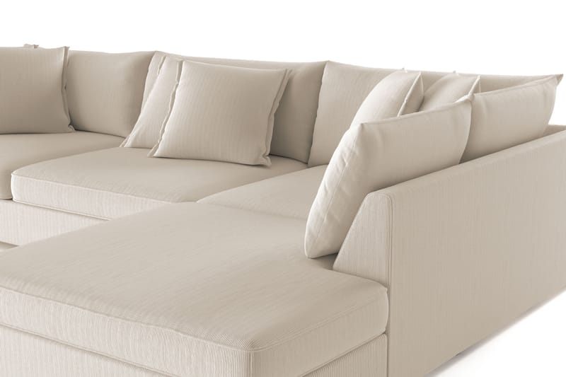 Rossita Lyx 4-seter Ekstra dyp Sofa med Sjeselong Høyre - Greige Manchester - Møbler - Sofaer - Sofa med sjeselong