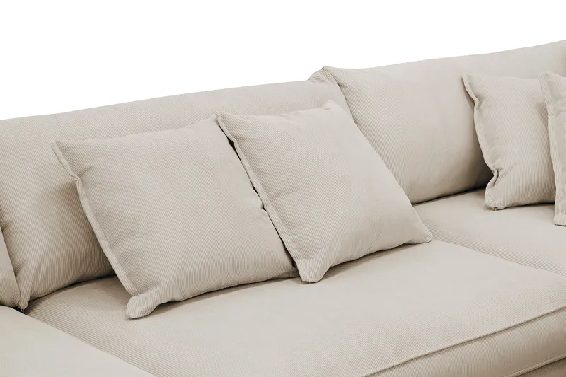 Rossita Lyx 4-seter Ekstra dyp Sofa med Sjeselong Høyre - Greige Manchester - Møbler - Sofaer - Sofa med sjeselong