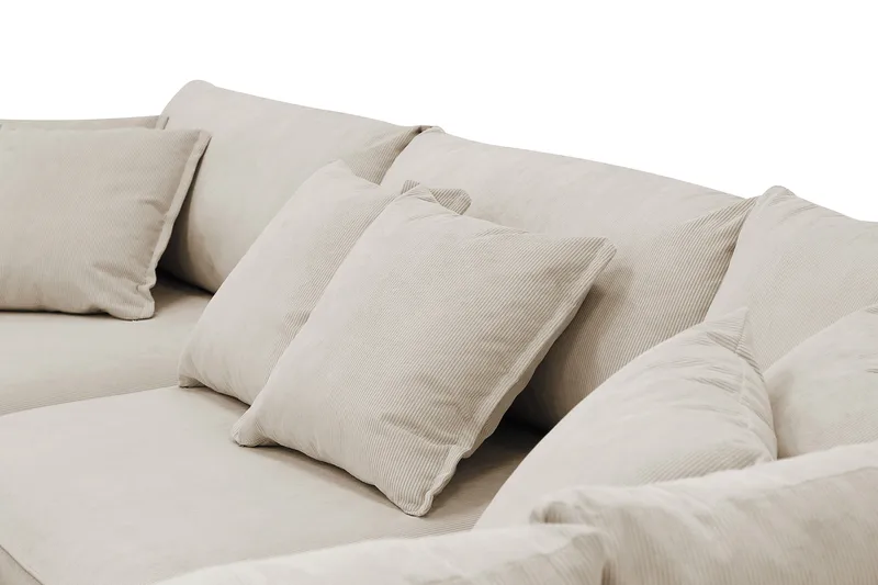 Rossita Lyx 4-seter Ekstra dyp Sofa med Sjeselong Høyre - Greige Manchester - Møbler - Sofaer - Sofa med sjeselong