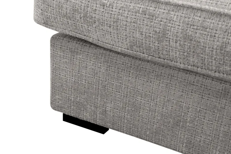 Rossita Lyx 4-seter Ekstra dyp Sofa med Sjeselong Høyre - Lysegrå Chenille - Møbler - Sofaer - Sofa med sjeselong