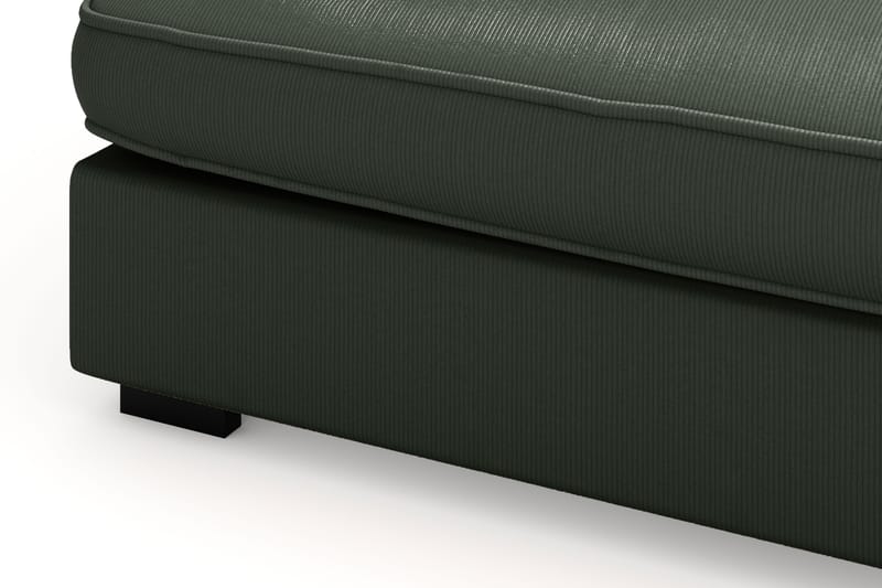 Rossita Lyx 4-seter Ekstra dyp Sofa med Sjeselong Høyre - Mørk grønn Kordfløyel - Møbler - Sofaer - Sofa med sjeselong