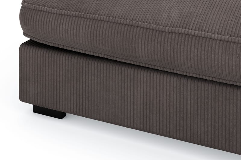 Rossita Lyx 4-seter Ekstra dyp Sofa med Sjeselong Høyre - Mørkegrå Kordfløyel - Møbler - Sofaer - Sofa med sjeselong