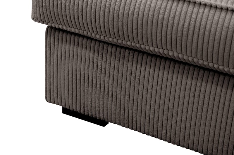 Rossita Lyx 4-seter Ekstra dyp Sofa med Sjeselong Høyre - Mørkegrå Kordfløyel - Møbler - Sofaer - Sofa med sjeselong