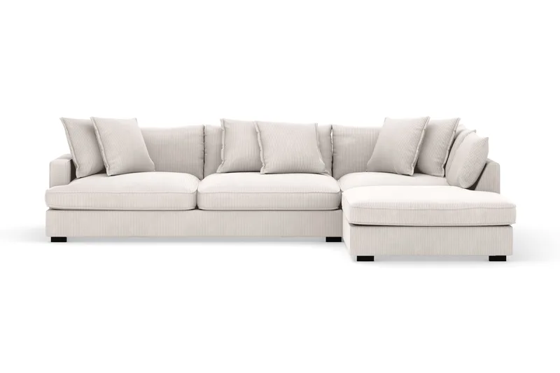 Rossita Lyx 4-seter Ekstra dyp Sofa med Sjeselong Høyre - Offwhite Manchester - Møbler - Sofaer - Sofa med sjeselong