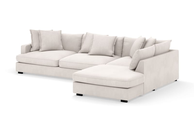 Rossita Lyx 4-seter Ekstra dyp Sofa med Sjeselong Høyre - Offwhite Manchester - Møbler - Sofaer - Sofa med sjeselong