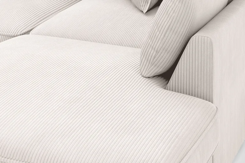 Rossita Lyx 4-seter Ekstra dyp Sofa med Sjeselong Høyre - Offwhite Manchester - Møbler - Sofaer - Sofa med sjeselong