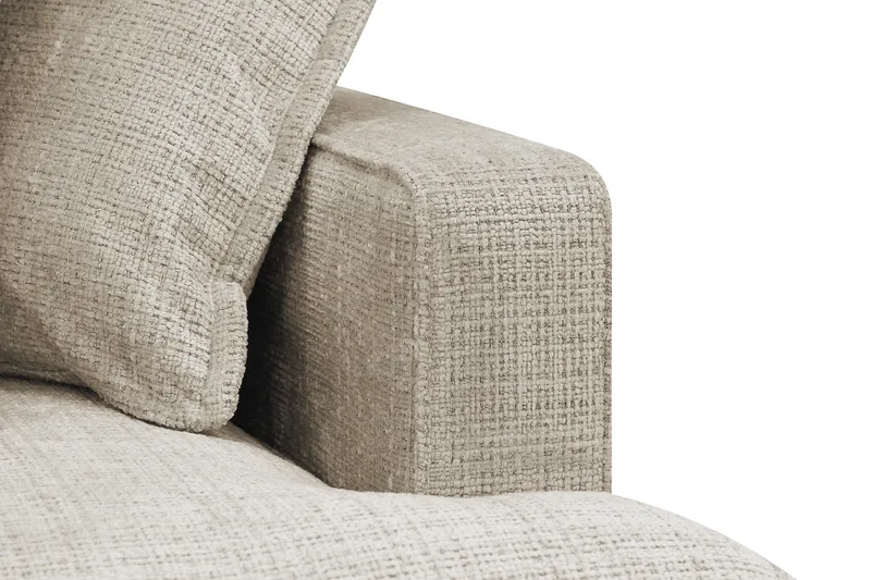Rossita Lyx 4-seter Ekstra dyp Sofa med Sjeselong Venstre - Beige Chenille - Møbler - Sofaer - Sofa med sjeselong