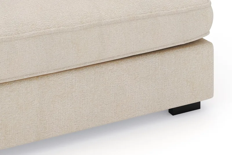 Rossita Lyx 4-seter Ekstra dyp Sofa med Sjeselong Venstre - Beige Chenille - Møbler - Sofaer - Sofa med sjeselong