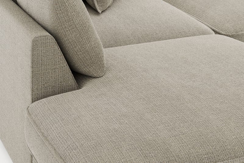 Rossita Lyx 4-seter Ekstra dyp Sofa med Sjeselong Venstre - Beige Chenille - Møbler - Sofaer - Sofa med sjeselong