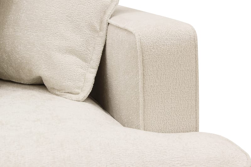 Rossita Lyx 4-seter Ekstra dyp Sofa med Sjeselong Venstre - Beige Chenille - Møbler - Sofaer - Sofa med sjeselong