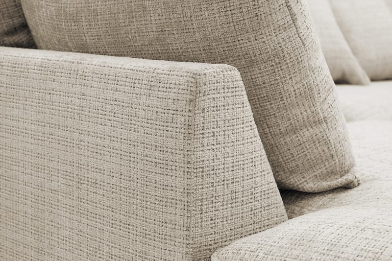 Rossita Lyx 4-seter Ekstra dyp Sofa med Sjeselong Venstre - Beige Chenille - Møbler - Sofaer - Sofa med sjeselong
