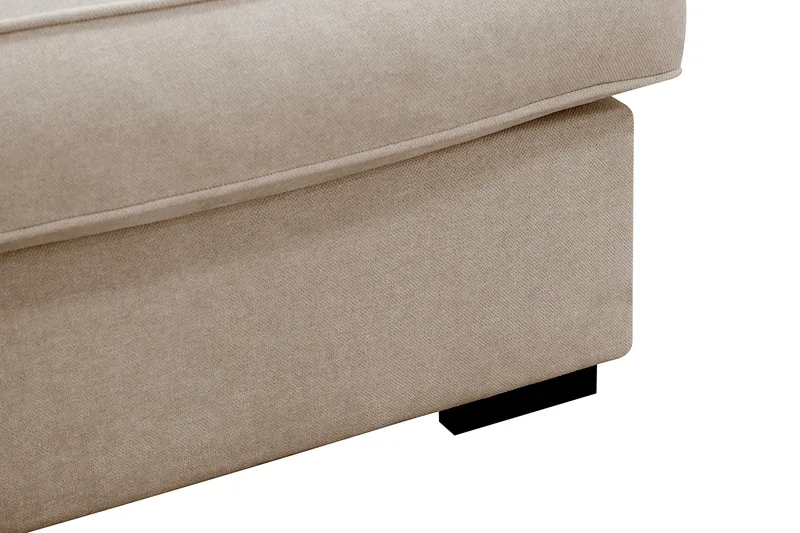 Rossita Lyx 4-seter Ekstra dyp Sofa med Sjeselong Venstre - Beige Stoff - Møbler - Sofaer - Sofa med sjeselong