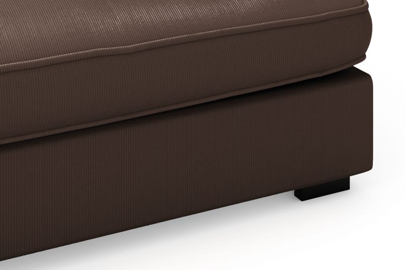 Rossita Lyx 4-seter Ekstra dyp Sofa med Sjeselong Venstre - Brun Kordfløyel - Møbler - Sofaer - Sofa med sjeselong