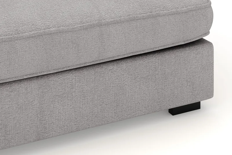 Rossita Lyx 4-seter Ekstra dyp Sofa med Sjeselong Venstre - Grå Chenille - Møbler - Sofaer - Sofa med sjeselong