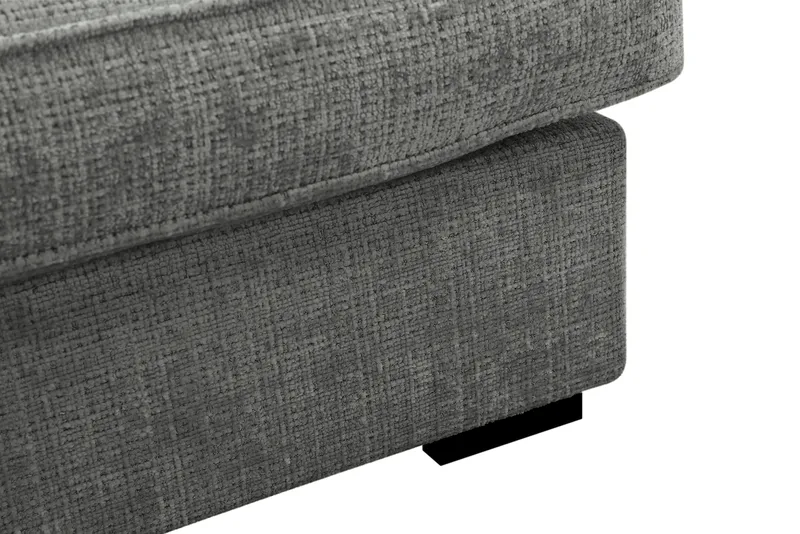 Rossita Lyx 4-seter Ekstra dyp Sofa med Sjeselong Venstre - Grå Chenille - Møbler - Sofaer - Sofa med sjeselong