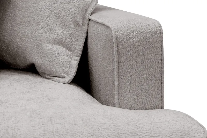 Rossita Lyx 4-seter Ekstra dyp Sofa med Sjeselong Venstre - Grå/Brun Chenille - Møbler - Sofaer - Sofa med sjeselong