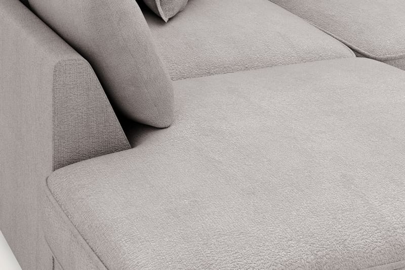 Rossita Lyx 4-seter Ekstra dyp Sofa med Sjeselong Venstre - Grå/Brun Chenille - Møbler - Sofaer - Sofa med sjeselong