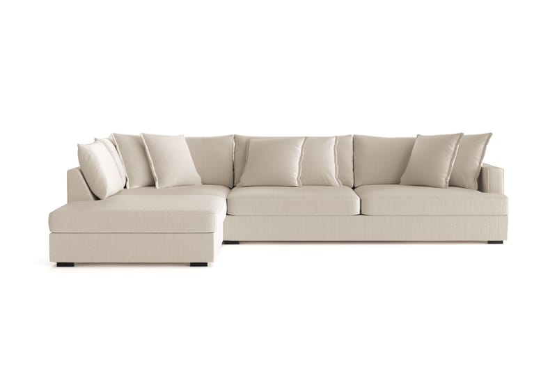 Rossita Lyx 4-seter Ekstra dyp Sofa med Sjeselong Venstre - Greige Manchester - Møbler - Sofaer - Sofa med sjeselong