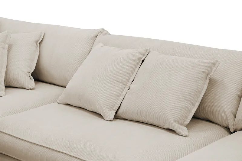 Rossita Lyx 4-seter Ekstra dyp Sofa med Sjeselong Venstre - Greige Manchester - Møbler - Sofaer - Sofa med sjeselong