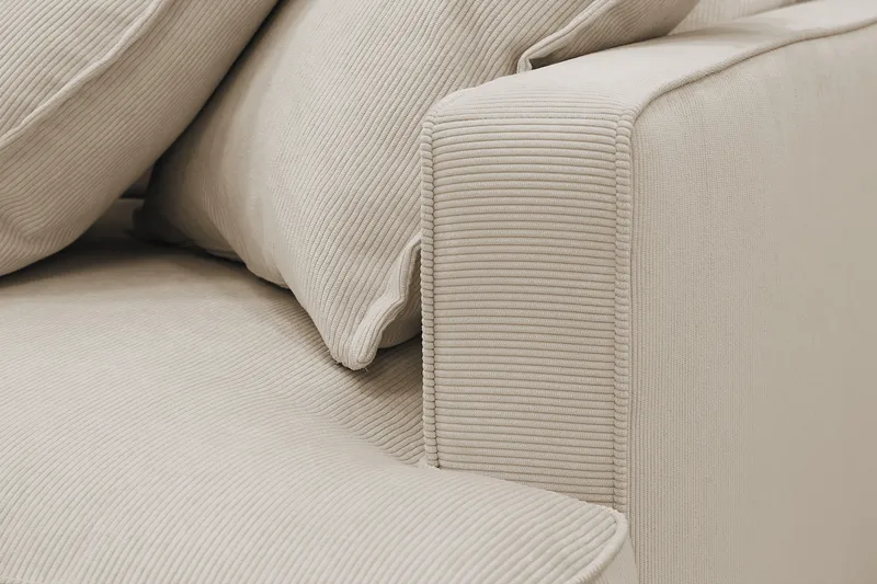 Rossita Lyx 4-seter Ekstra dyp Sofa med Sjeselong Venstre - Greige Manchester - Møbler - Sofaer - Sofa med sjeselong